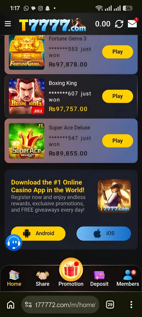 T7777 Game 
